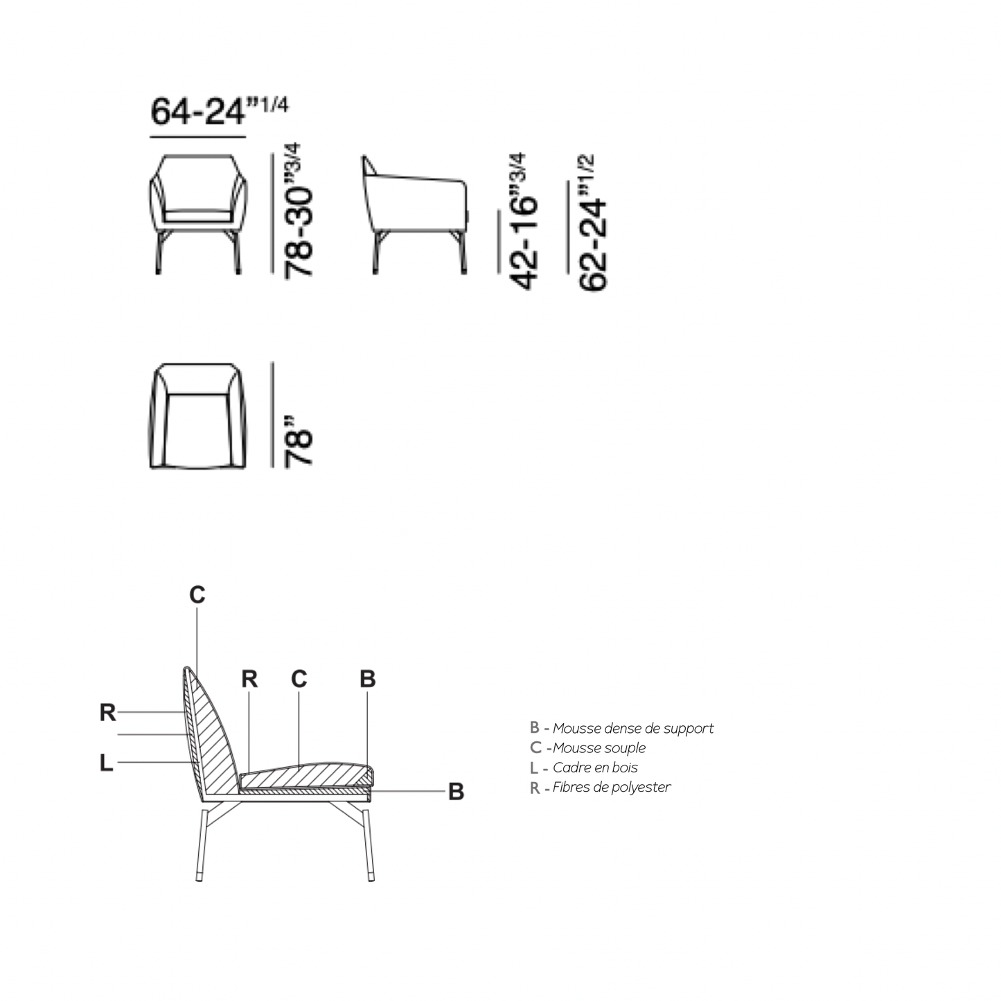 Fauteuil Level